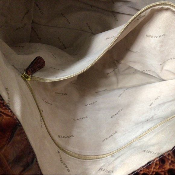 Tri-Color Leather Brahmin Tote - Picture 6 of 11